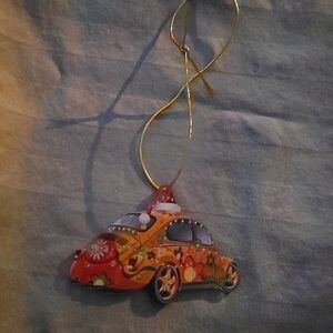 Santa VW Christmas Ornament